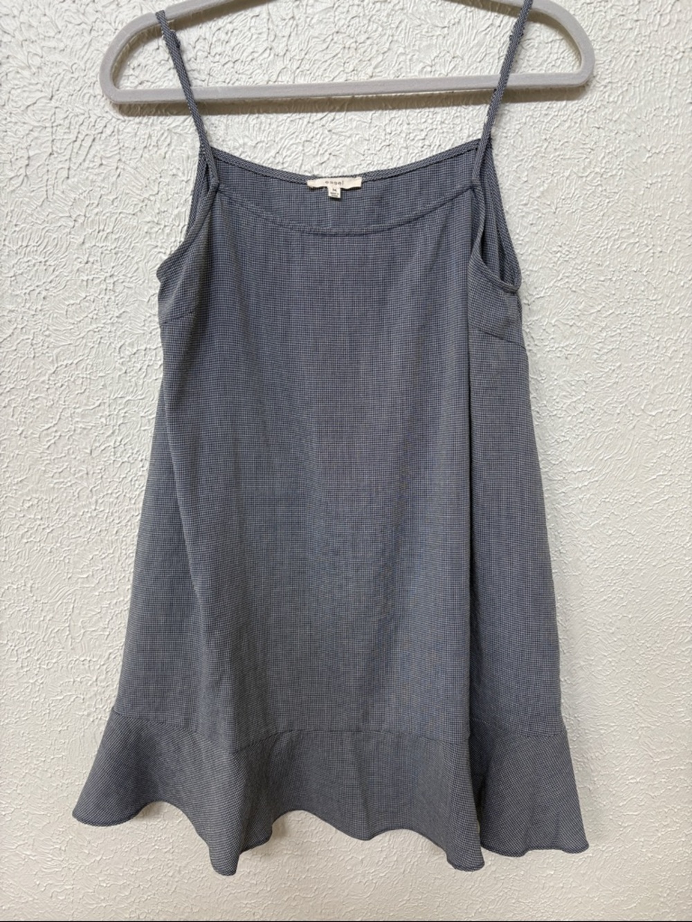 easel Slate Gray Spaghetti-Strap Swing Tunic